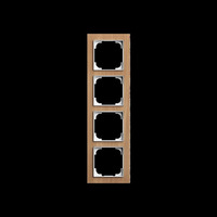 Busch-Jaeger Abdeckrahmen vierfach, Abdeckung holz, Retail