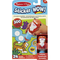 Spin Master Melissa & Doug - Sticker WOW! Tiger Aufkleberstempel & Block, Basteln 
