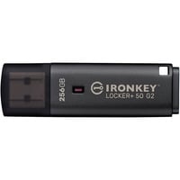 Kingston IronKey Locker+ 50 G2 256 GB, USB-Stick anthrazit, USB-A 3.2 Gen 1