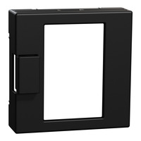 Merten Zentralplatte matt Uni-Temperaturregler Typ MEG5775-0403 für System M Thermostat schwarz (matt), Retail