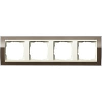 Gira Abdeckrahmen vierfach braun, Retail