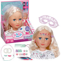 ZAPF Creation BABY born Stylingkopf Bemalen & Frisieren, Schmink- und Frisierkopf 