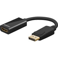 goobay Adapterkabel DisplayPort > HDMI 4K / 60Hz schwarz, 10cm Kabel