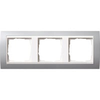 Gira Abdeckrahmen 3fach Aluminium aluminium, Retail
