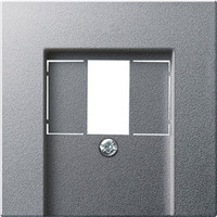 Gira Zentralplatte Telekommunikations-Anschluss-Einheit Abdeckung aluminium, Retail