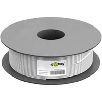 goobay Netzwerkkabel Cat.5e, U/UTP grau, 100 Meter, flexibel