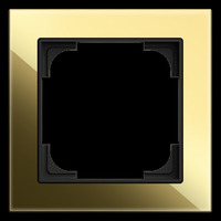 0 Abdeckrahmen einfach, Abdeckung gold, Retail