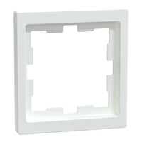 Merten Rahmen einfach Lotosweiß D-Life MEG4010-6535, Abdeckrahmen, Thermoplast, glänzend weiß (glänzend), Retail
