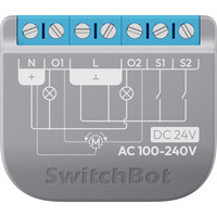 SwitchBot Switch 2 PM, Relais grau, 2 Kanäle
