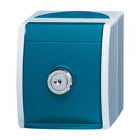 Busch-Jaeger Schutzkontakt-Steckdose Einheitsschloss 20 EWSL-101-53 blau, Retail