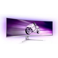 Philips Evnia 49M2C8900, Gaming-Monitor 124.3 cm (48.9 Zoll), weiß, DQHD, QD OLED, HDMI, DisplayPort, USB-C, Curved, HDR True Black 400, 240Hz Panel