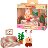EPOCH Sylvanian Families - Schokoladenhasen Vater Wohnzimmer Set, Konstruktionsspielzeug 