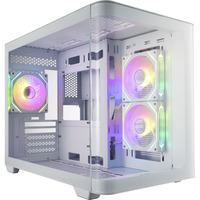 FSP S380, Tower-Gehäuse weiß, Tempered Glass x 2