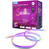 Govee Neon Strip Light, LED-Streifen weiß, 4 Meter, schwarz