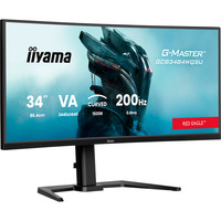 iiyama G-Master GCB3484WQSU-B2, Gaming-Monitor 86 cm (34 Zoll), schwarz, UWQHD, VA, Curved, Dual Mode, USB-Hub, 200Hz Panel