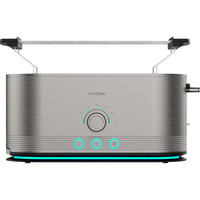 Cecotec Langschlitz-Toaster Shine&Toast Extra Double edelstahl, 1.400 Watt, für 4 Scheiben Toast