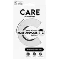 PanzerGlass Kickstand Case, Handyhülle transparent/schwarz, Samsung Galaxy S25+, QI-kompatibel