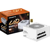 GIGABYTE GP-UD850GM PG5 ICE, PC-Netzteil weiß, 1x 12VHPWR, 3x PCIe, Kabel-Management, 850 Watt