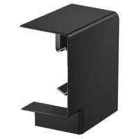 OBO Flachwinkel Haubenformteil aus Polycarbonat/Acrylnitril-Butadien-Styrol schwarz, Retail
