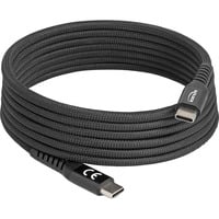 DeLOCK USB-C 2.0 Kabel mit magnetischer Textilummantelung schwarz, 2 Meter, PD 60 Watt