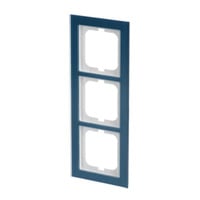 0 Abdeckrahmen 3-fach, Abdeckung blau, Retail