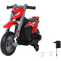 Jamara Ride-on Motorrad Power Bike, Kinderfahrzeug rot, 6V