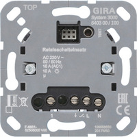 Gira Relaisschalteinsatz System 3000, Schalten von Beleuchtungen und einphasigen Motoren Retail