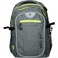Schildkröt Wheel Bee Revolution , Rucksack grau, LED, 30 Liter