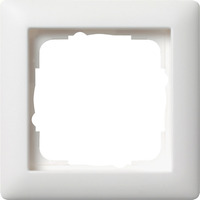 Gira Abdeckrahmen einfach, Abdeckung weiß (matt), Retail