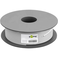 goobay Netzwerkkabel Cat.6, U/UTP grau, 100 Meter, flexibel