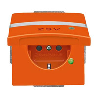 0 Schutzkontakt-Steckdoseneinsatz CEE 7/3 Typ F 20 EUGKBLN-14-101 orange, Retail