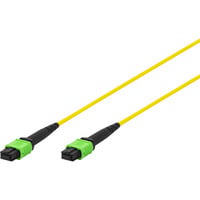 Digitus Glasfaser-Patchkabel, MPO, Buchse, OS2, Methode A gelb, 15 Meter