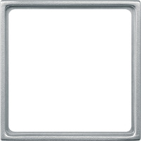 Merten Zwischenring für genormte Kombieinsätze nach DIN 49075 aus Thermoplast, Rahmen aluminium, Retail