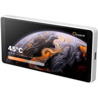 Ocypus Sigma ES55, Monitor 14 cm (5.5 Zoll), weiß, Einbau im PC-Gehäuse oder als eigenständiger Desktop-Monitor.